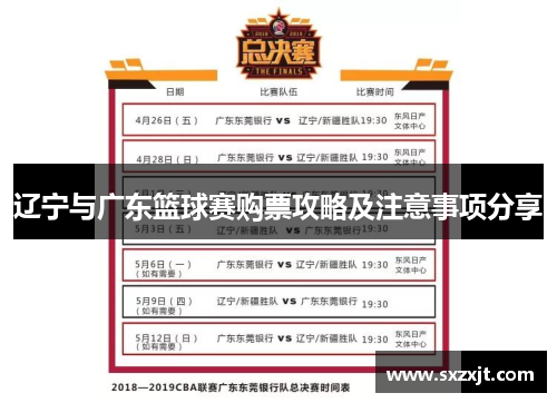 辽宁与广东篮球赛购票攻略及注意事项分享